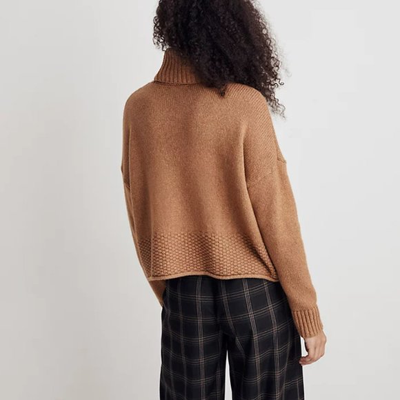 Madewell Tan Cowl Neck Sweater - Picture 3 of 9